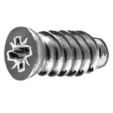 Euro-Schroef 6,3mm platkop 7mm pozidrive vernikkeld